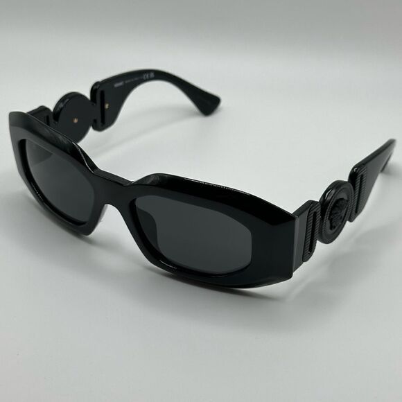 VERSACE Sunglasses VE4425U 536087 Black Dark Grey Unisex Sunglasses NEW - Picture 5 of 11